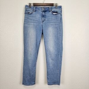 Talbots Flawless Five Pocket Light Wash Boyfriend Jeans Size 8